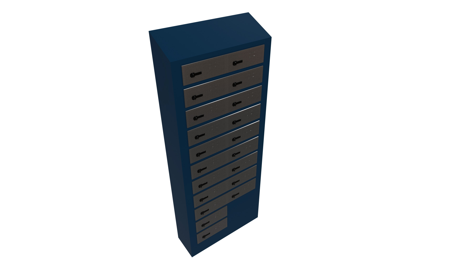 Filing Cabinets Low-poly 3D model_1