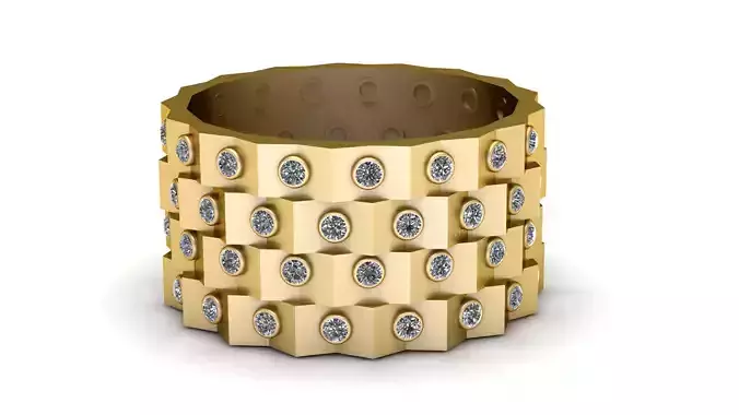 WATCH STRAP DESIGN RING 3D PRINTABLE MODEL