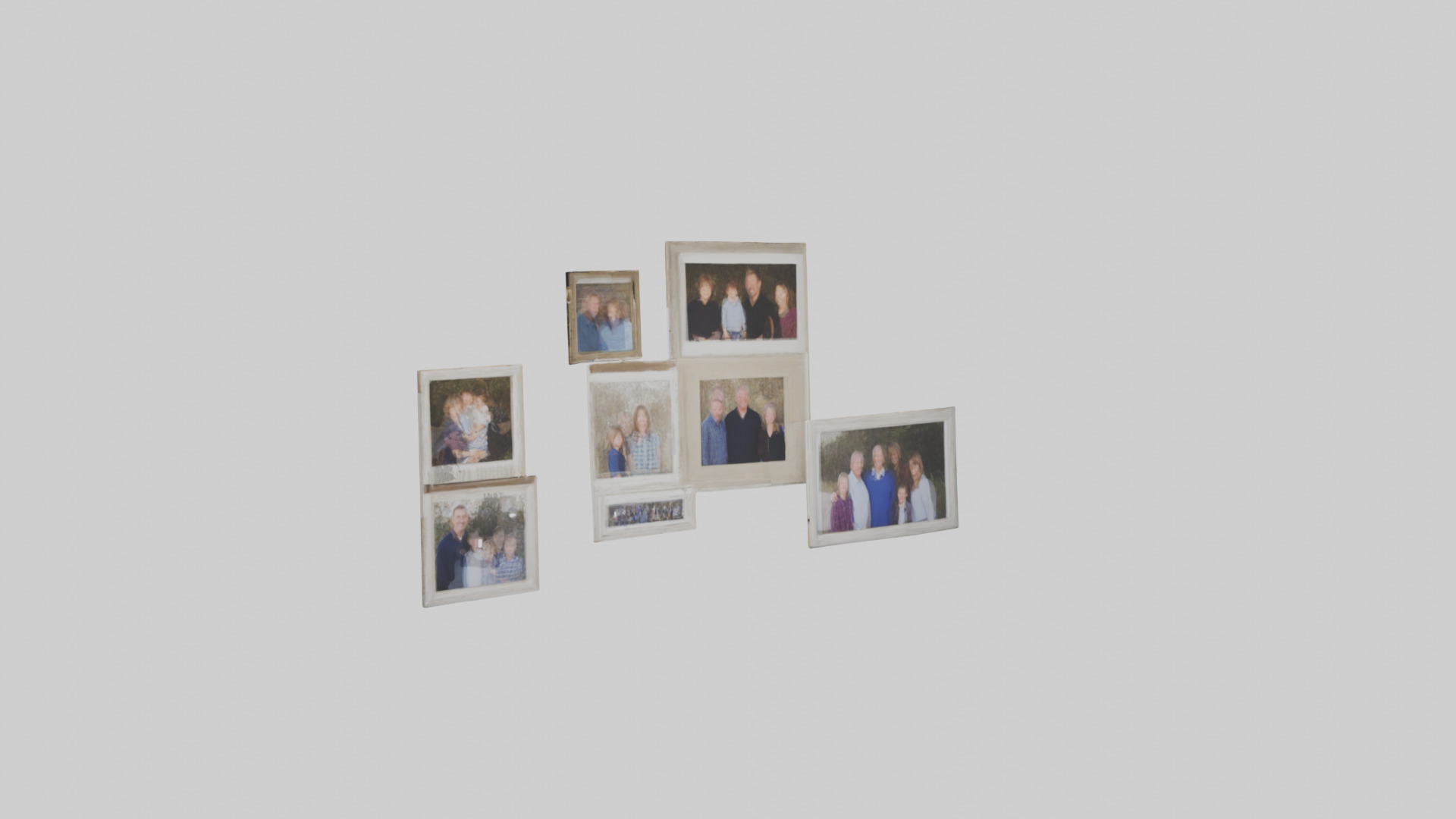 Family Photo Wall 3D model_8