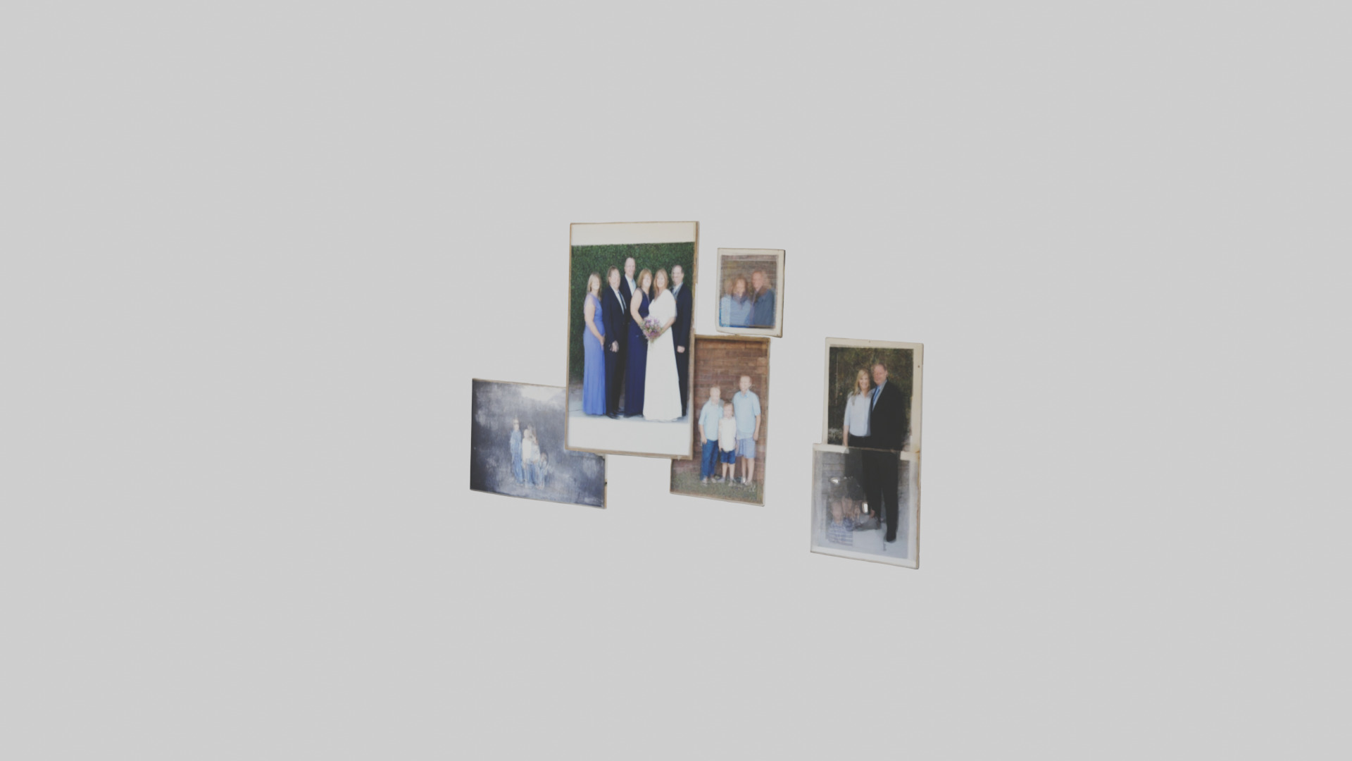 Family Photo Wall 3D model_7