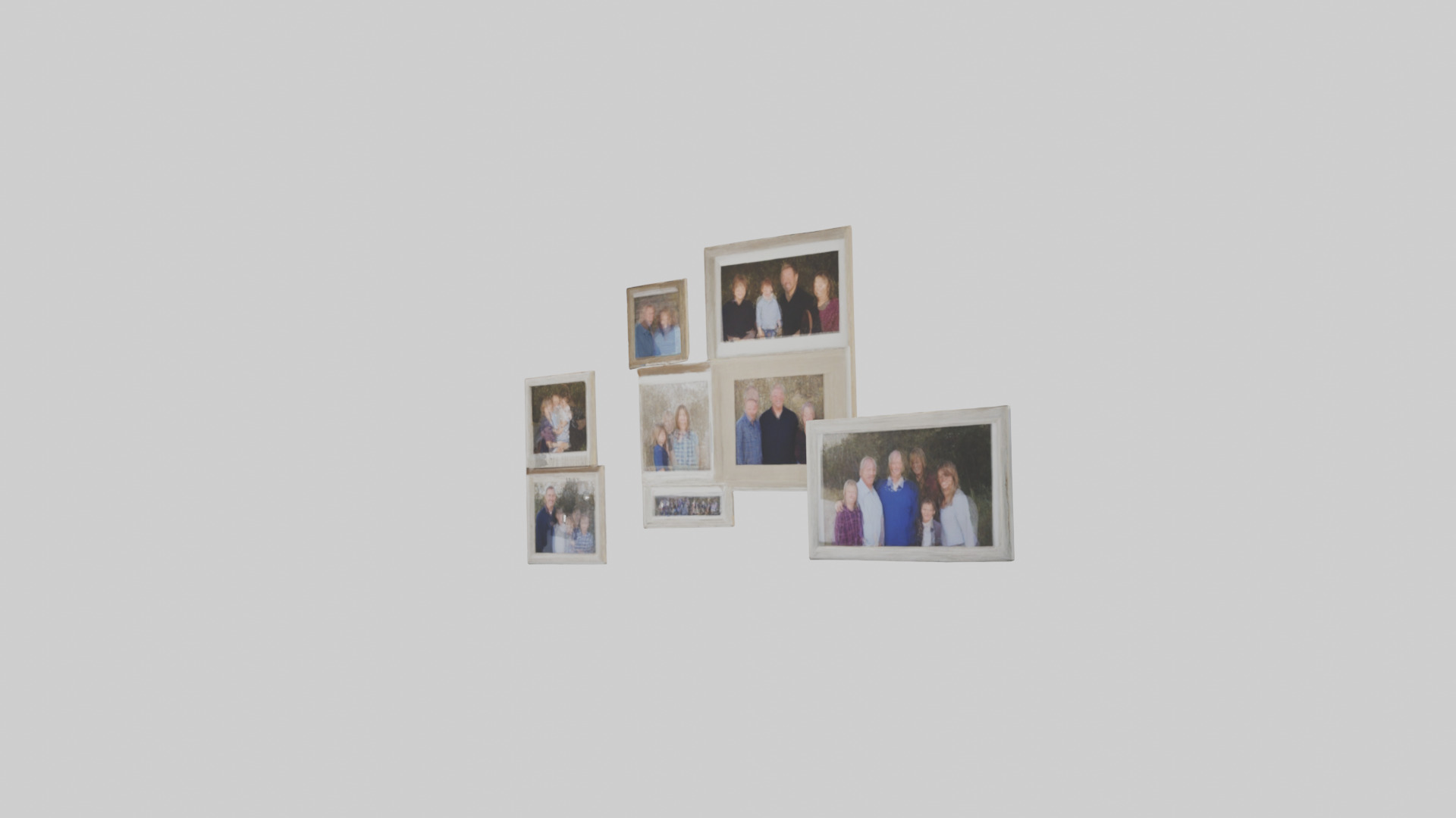 Family Photo Wall 3D model_1