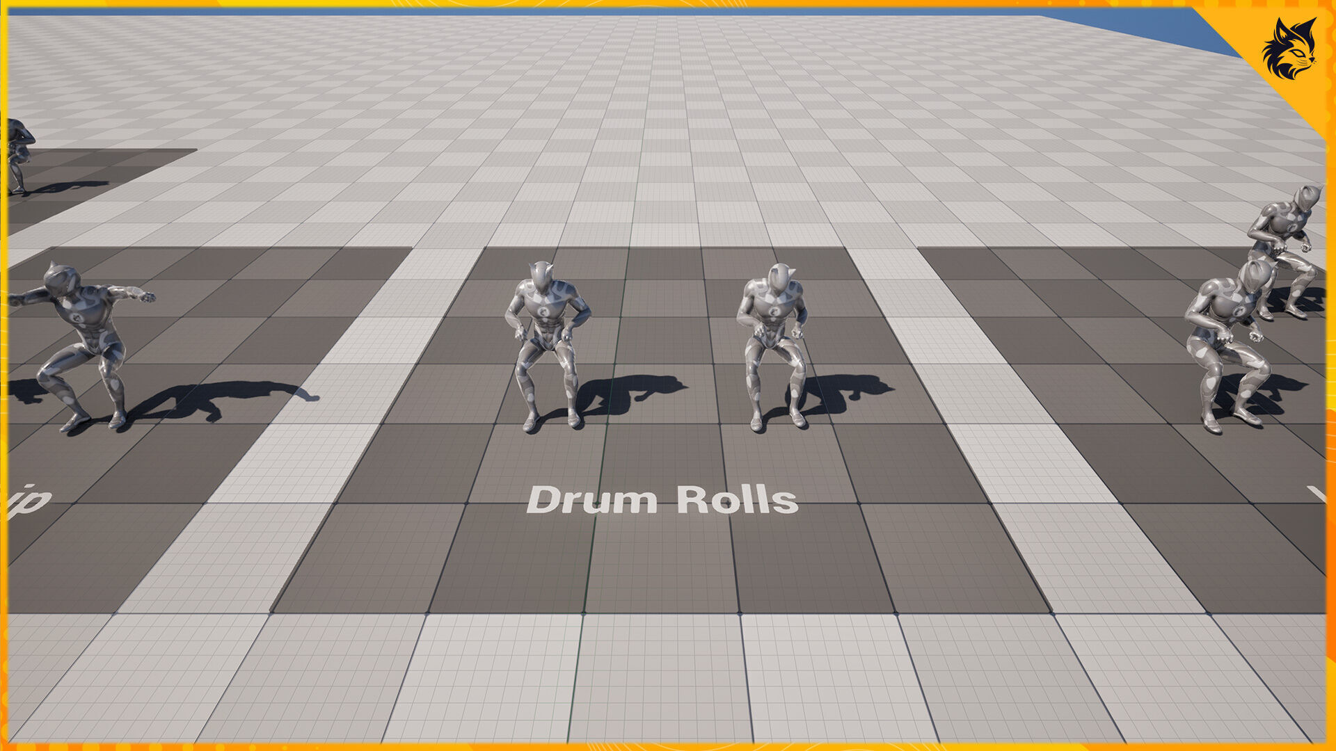 Drummer Animation Pack 3D model_12
