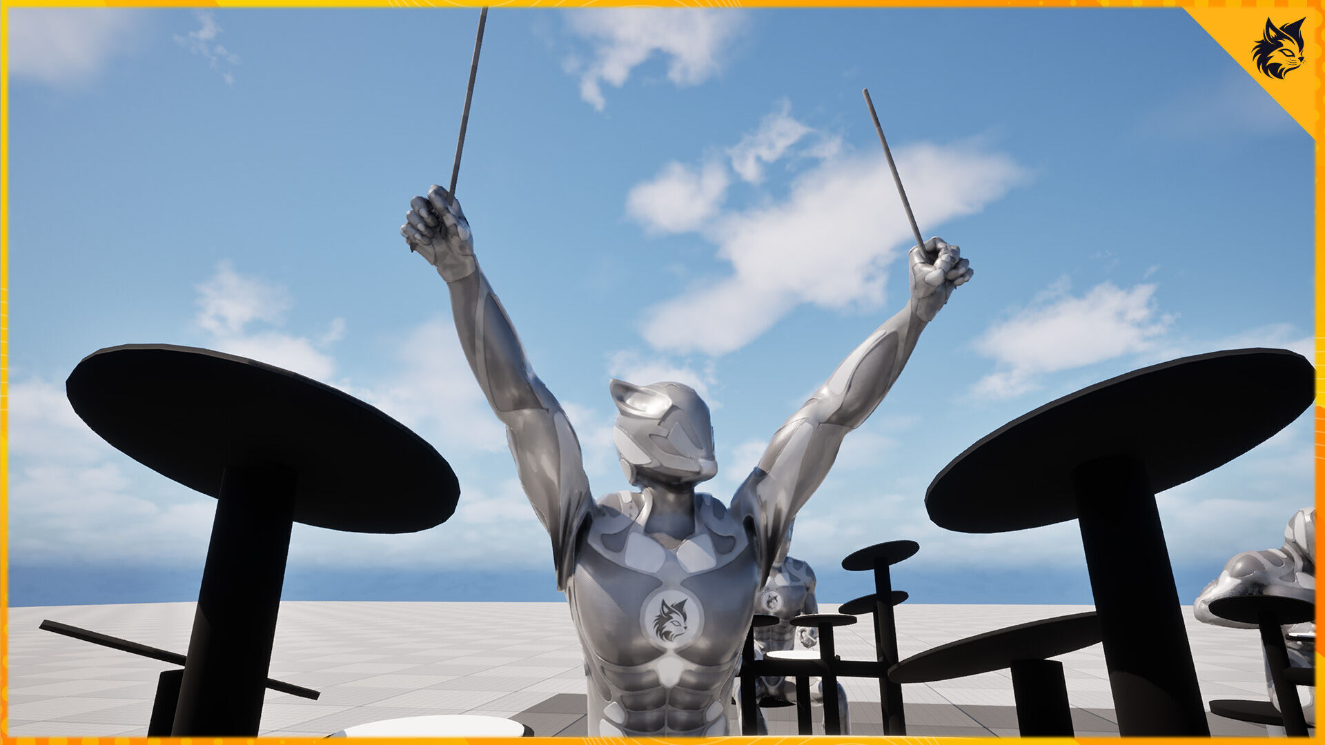 Drummer Animation Pack 3D model_7