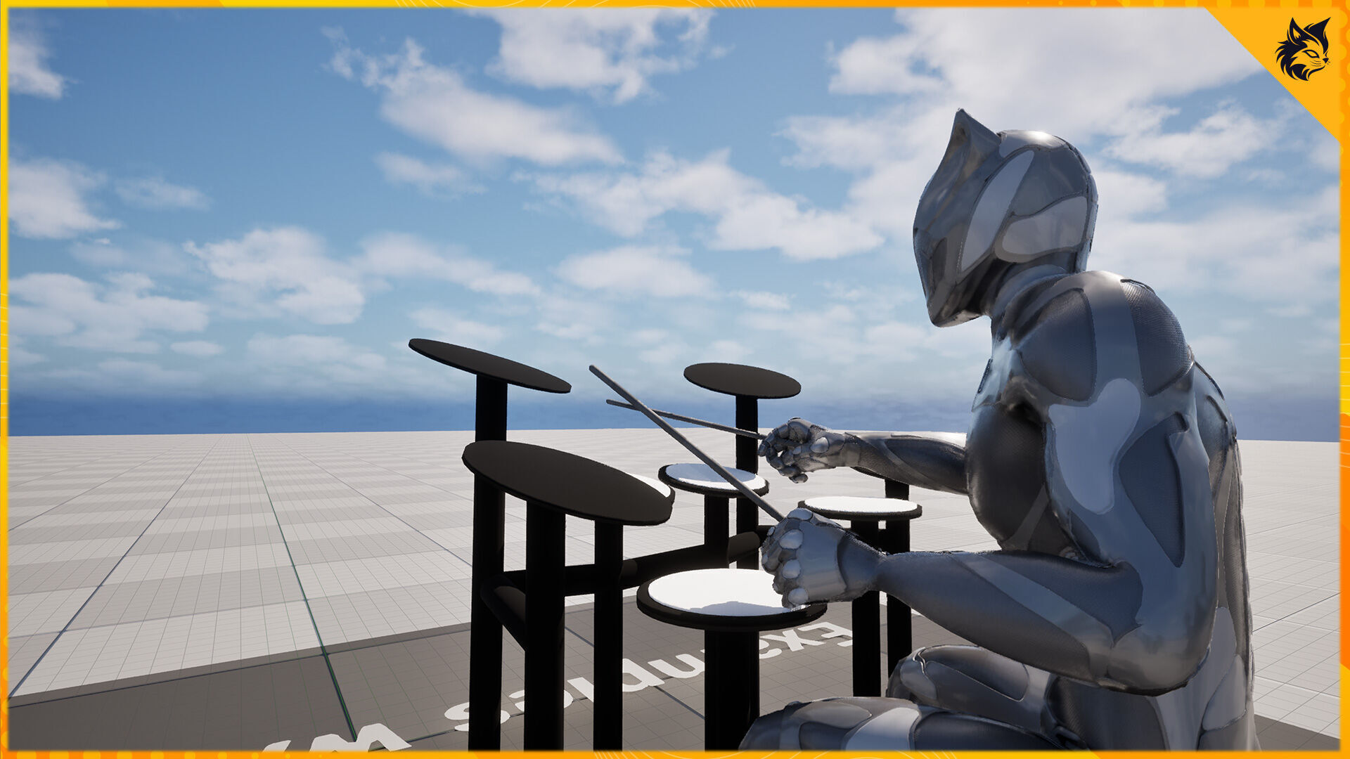 Drummer Animation Pack 3D model_5