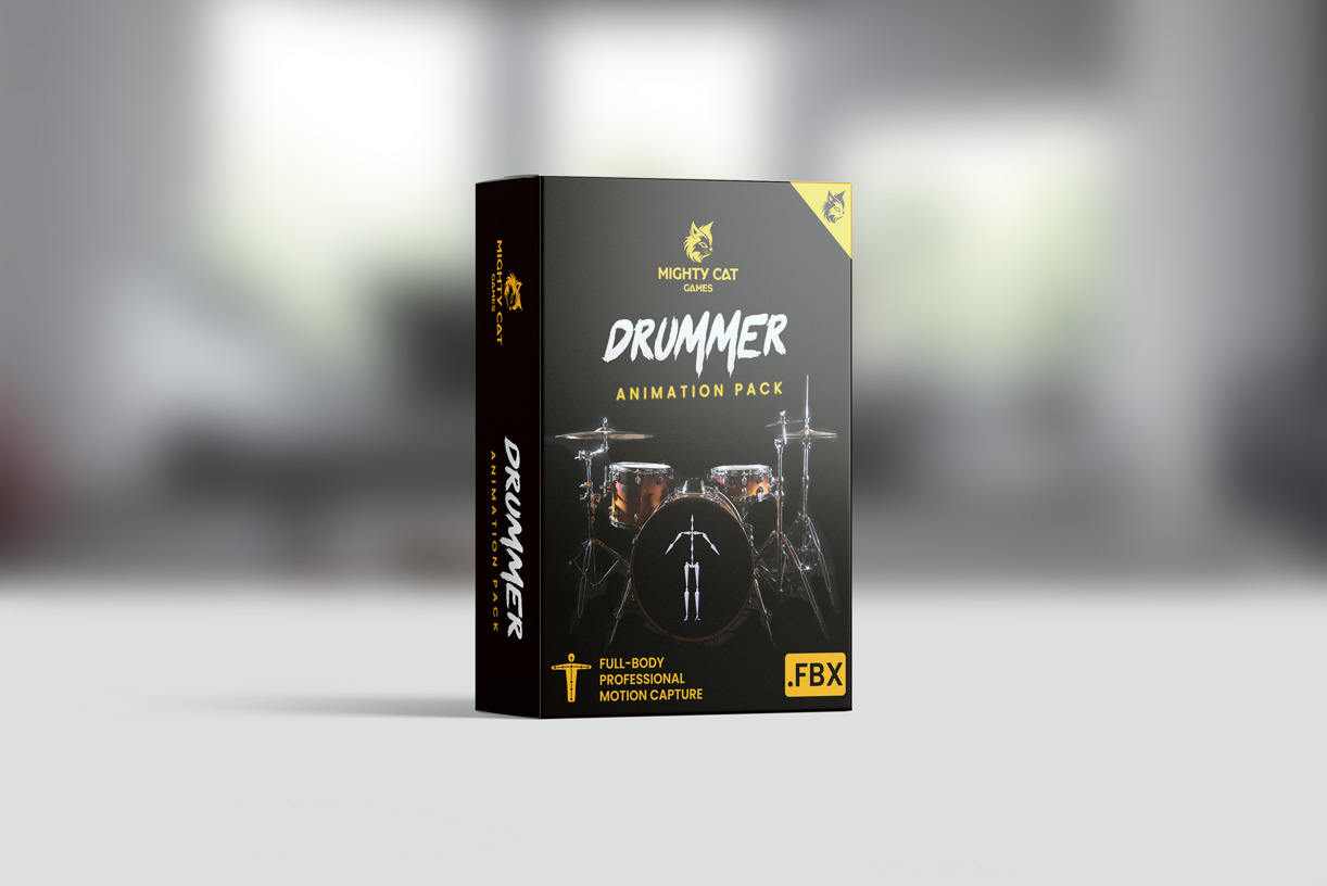 Drummer Animation Pack 3D model_15