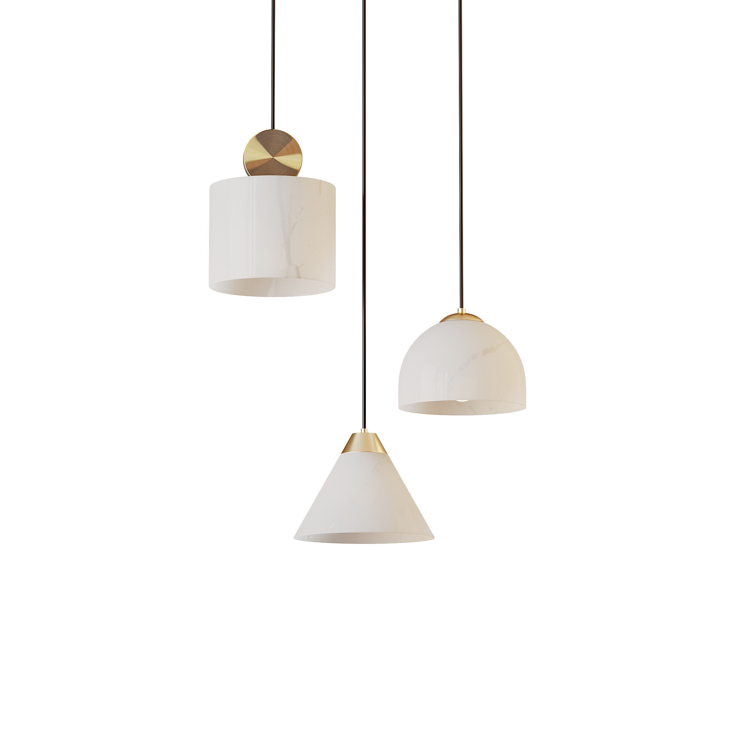 Brixen-b Pendant light 3D model_2