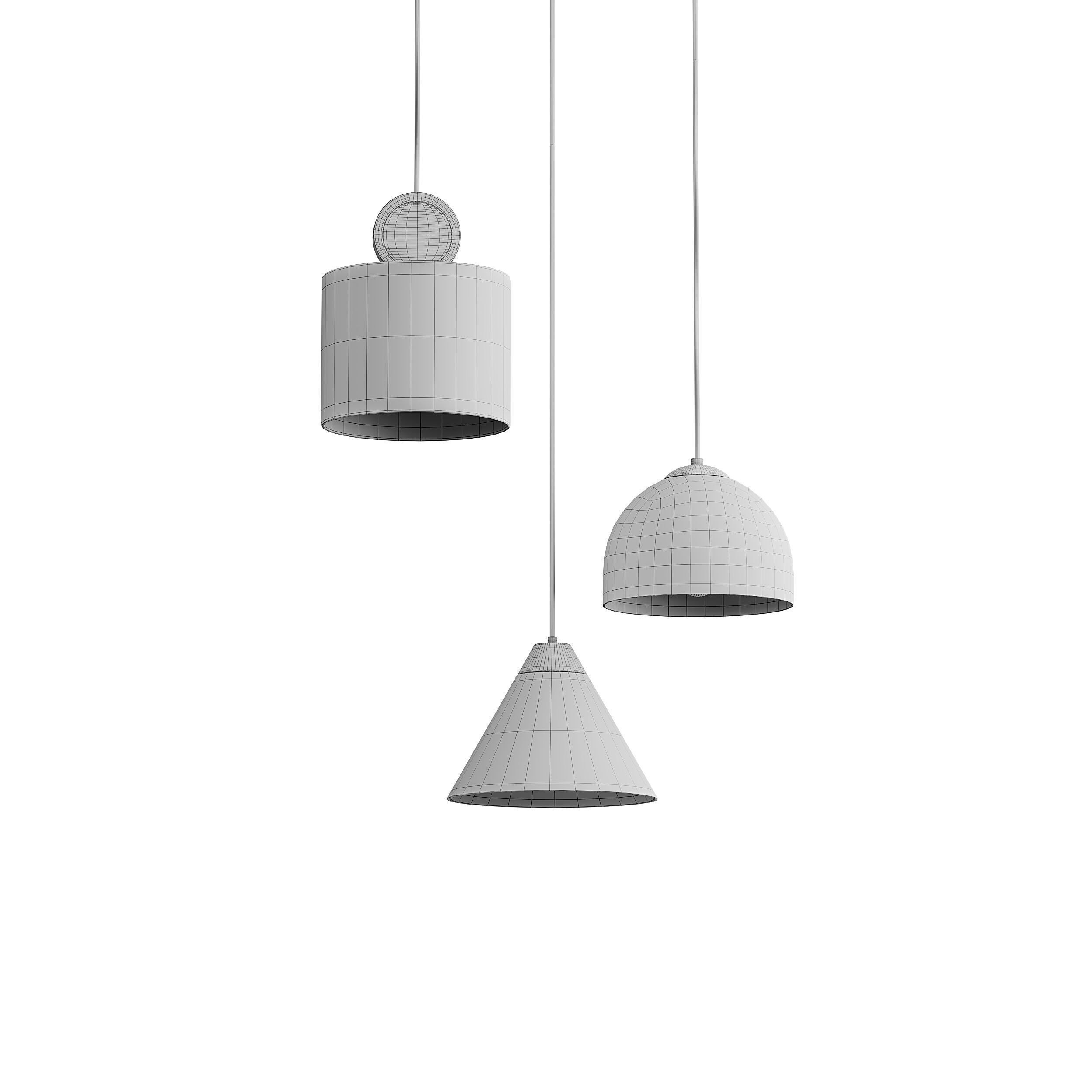 Brixen-b Pendant light 3D model_10