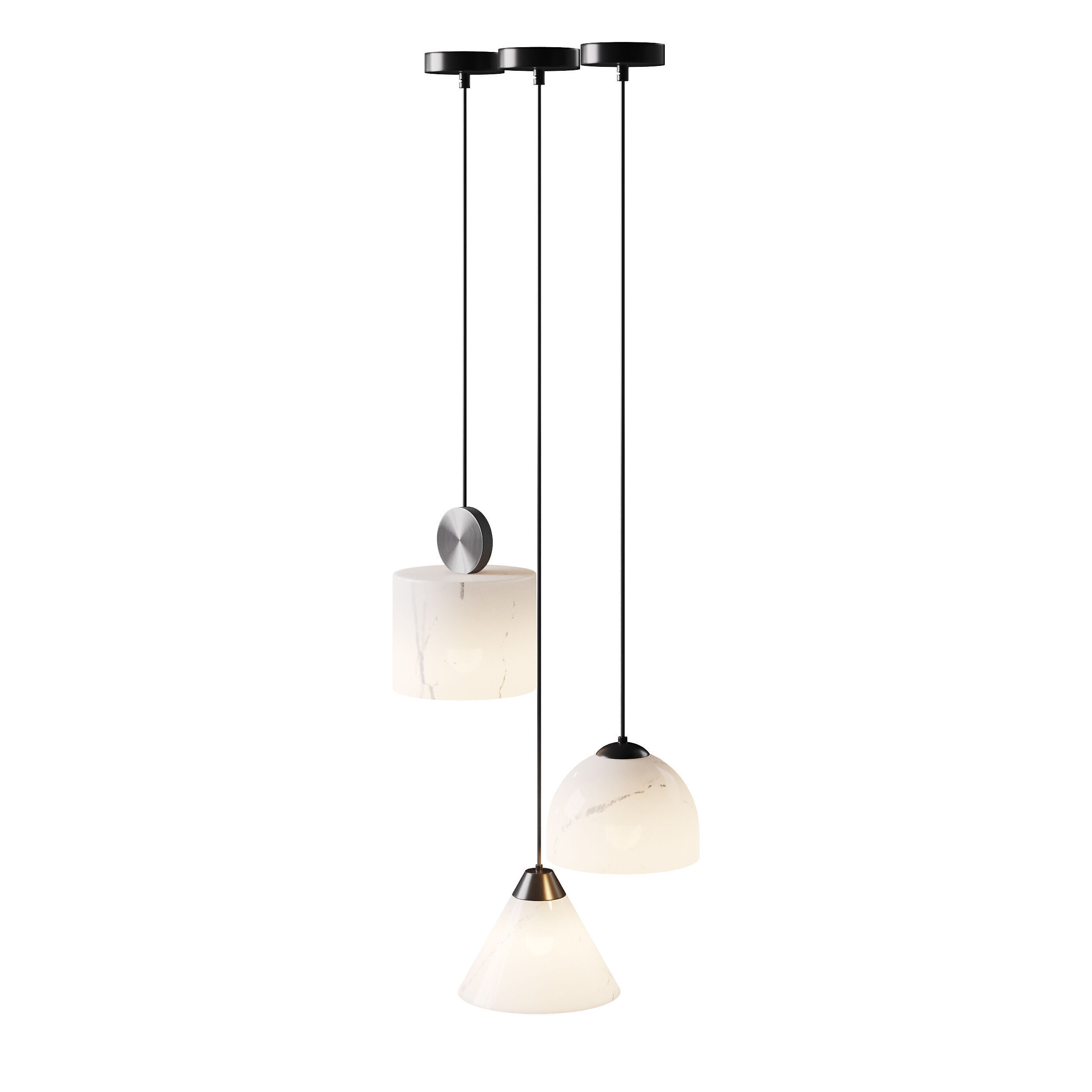 Brixen-b Pendant light 3D model_7