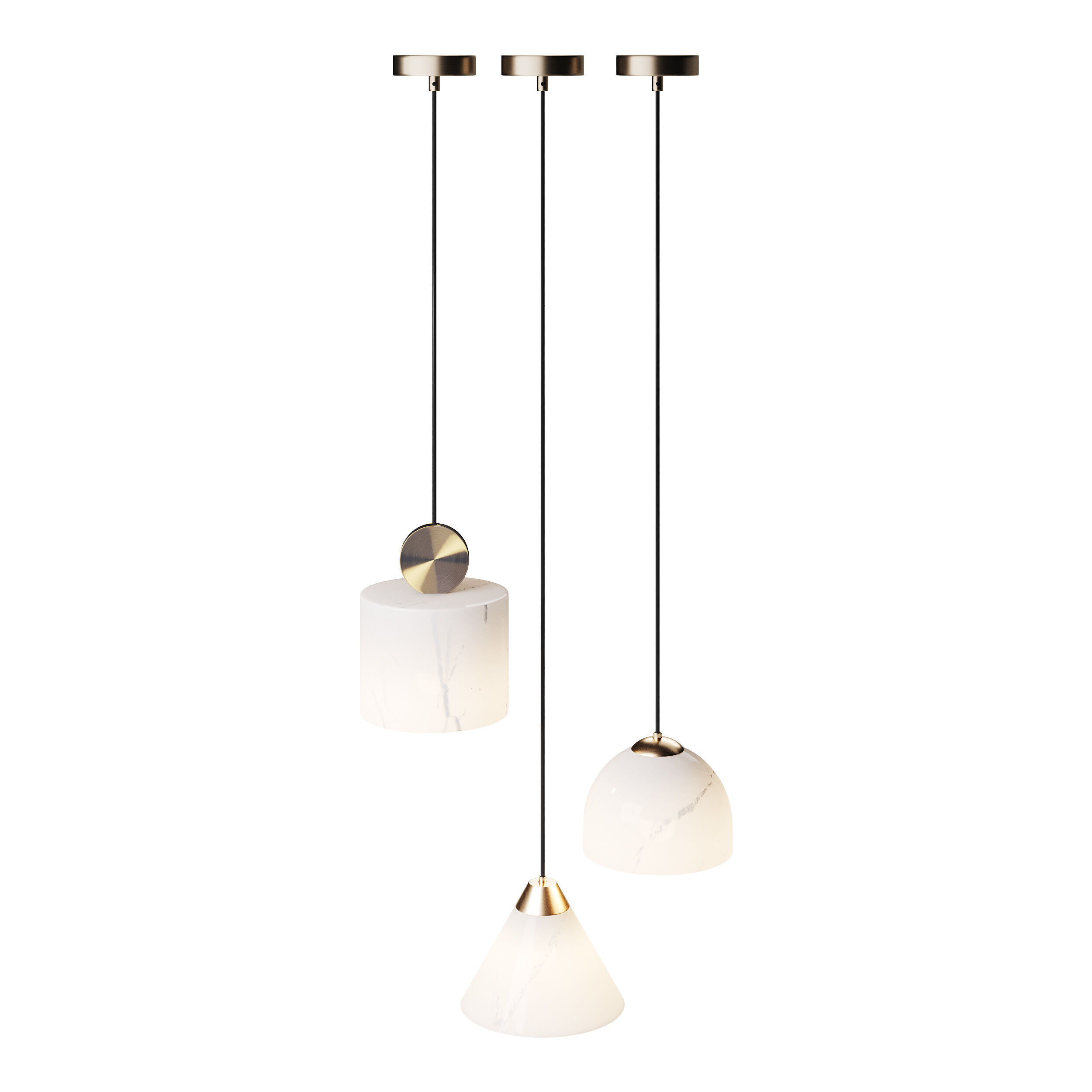 Brixen-b Pendant light 3D model_5