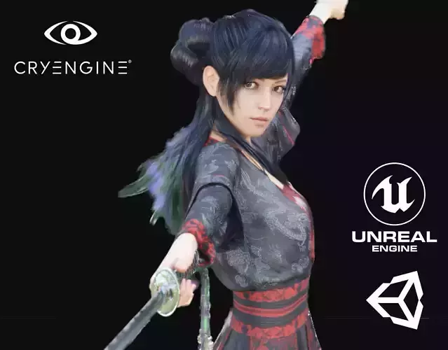 Samurai Teen - Game Ready