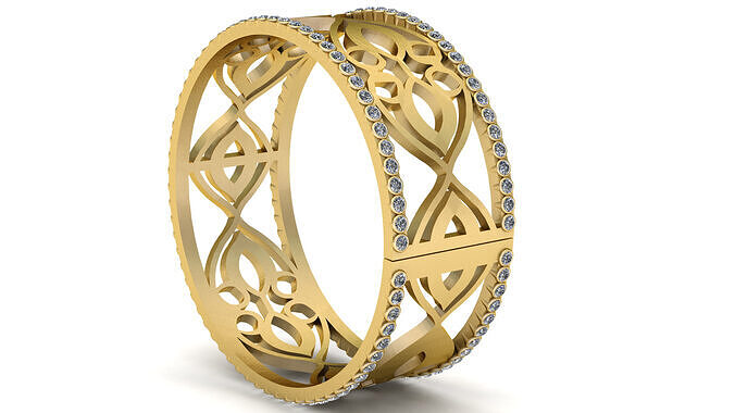 PRECIOUS DESIGN RING 3D PRINTABLE MODEL 3D print model