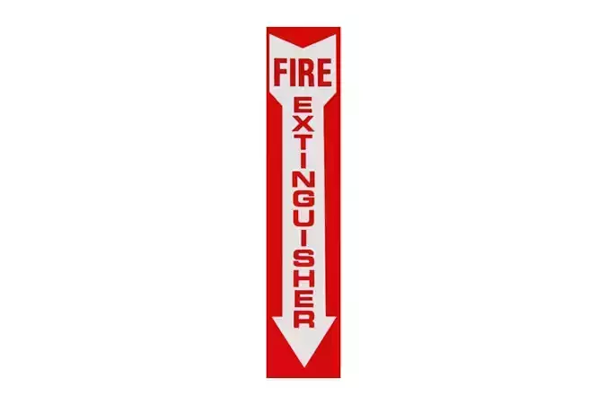 Fire Extinguisher Sign Low-poly 3D model