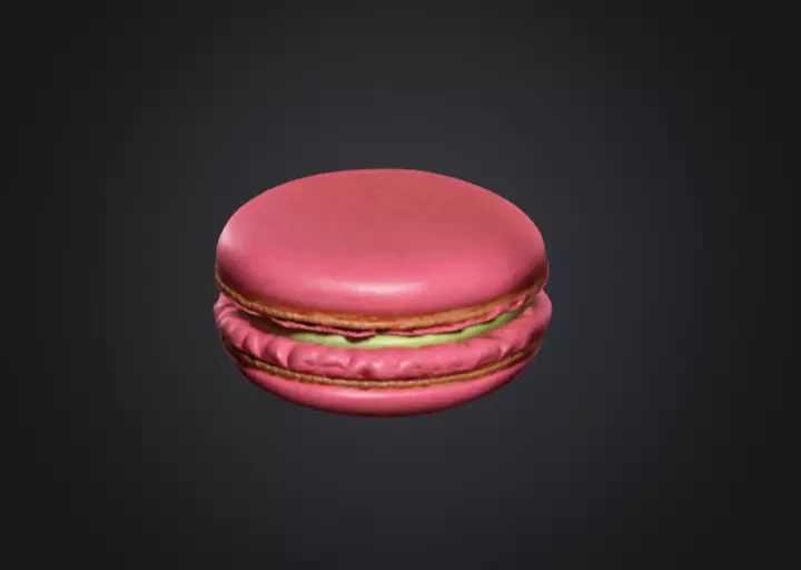 Macaron 3D Model 3D model_0