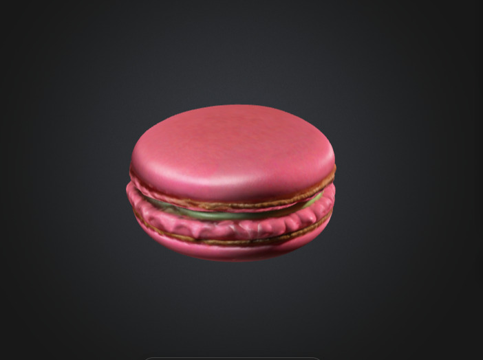 Macaron 3D Model 3D model_1