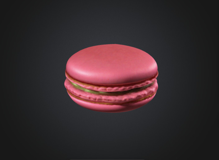 Macaron 3D Model 3D model_2
