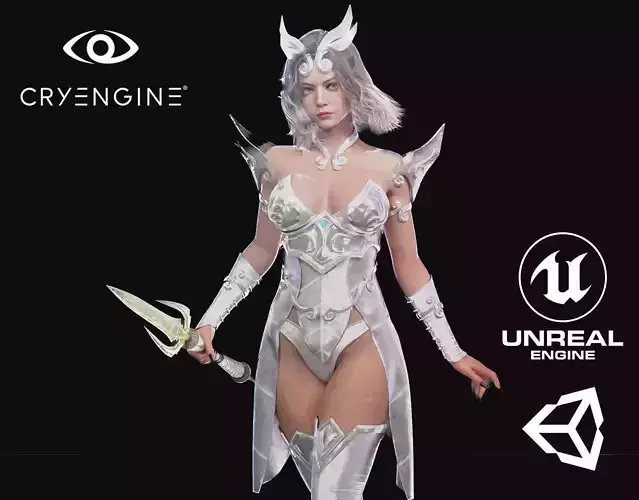 Fantasy Woman - Game Ready