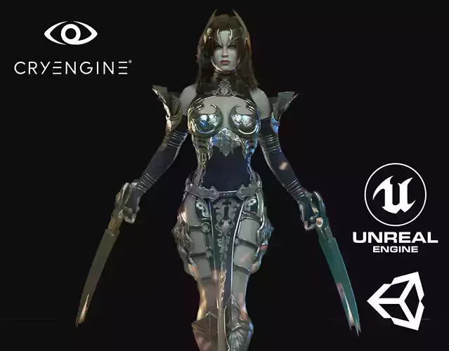 Lilith Woman - Game Ready