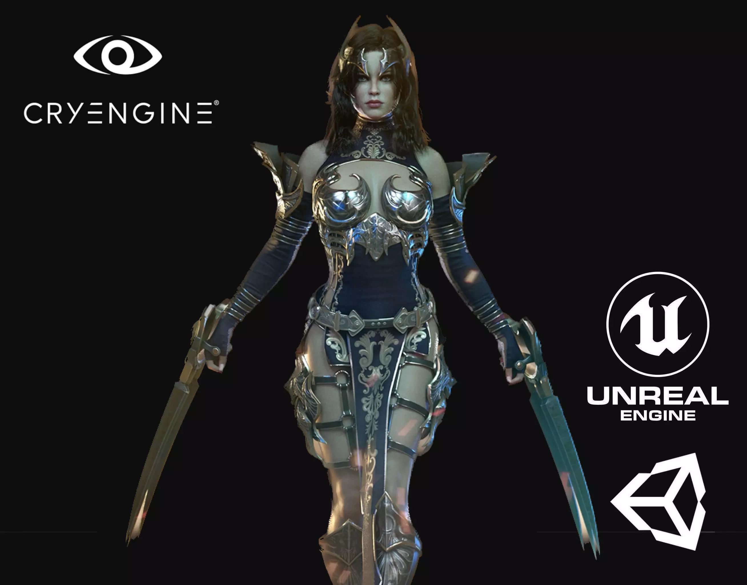 Lilith Woman - Game Ready Low-poly 3D model