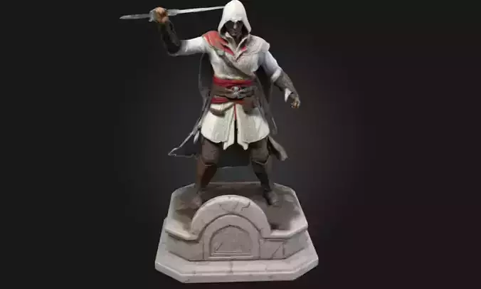 Ezio Auditore 3D Printable Statue  Assassins Creed  3D print model