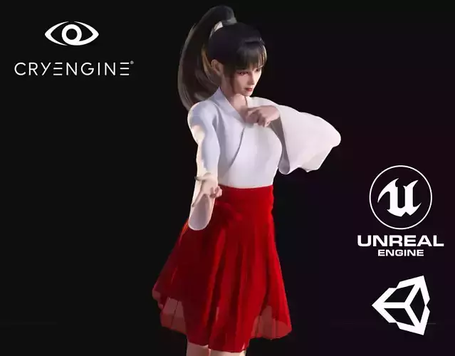 Teen Kimono - Game Ready