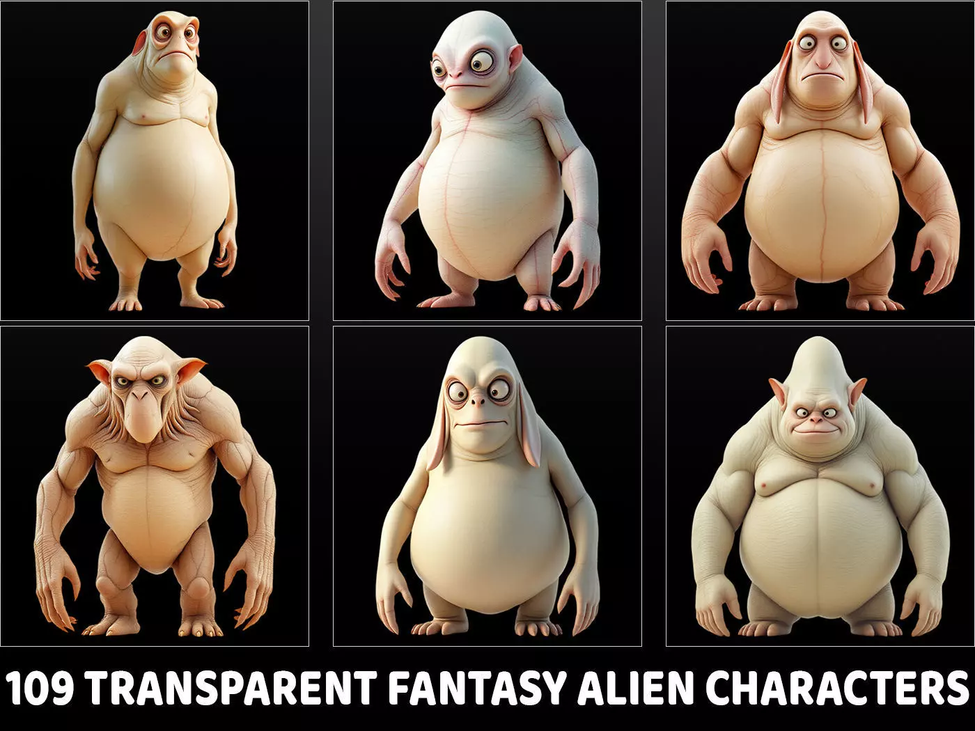 110 Fantasy Alien Characters Texture_0