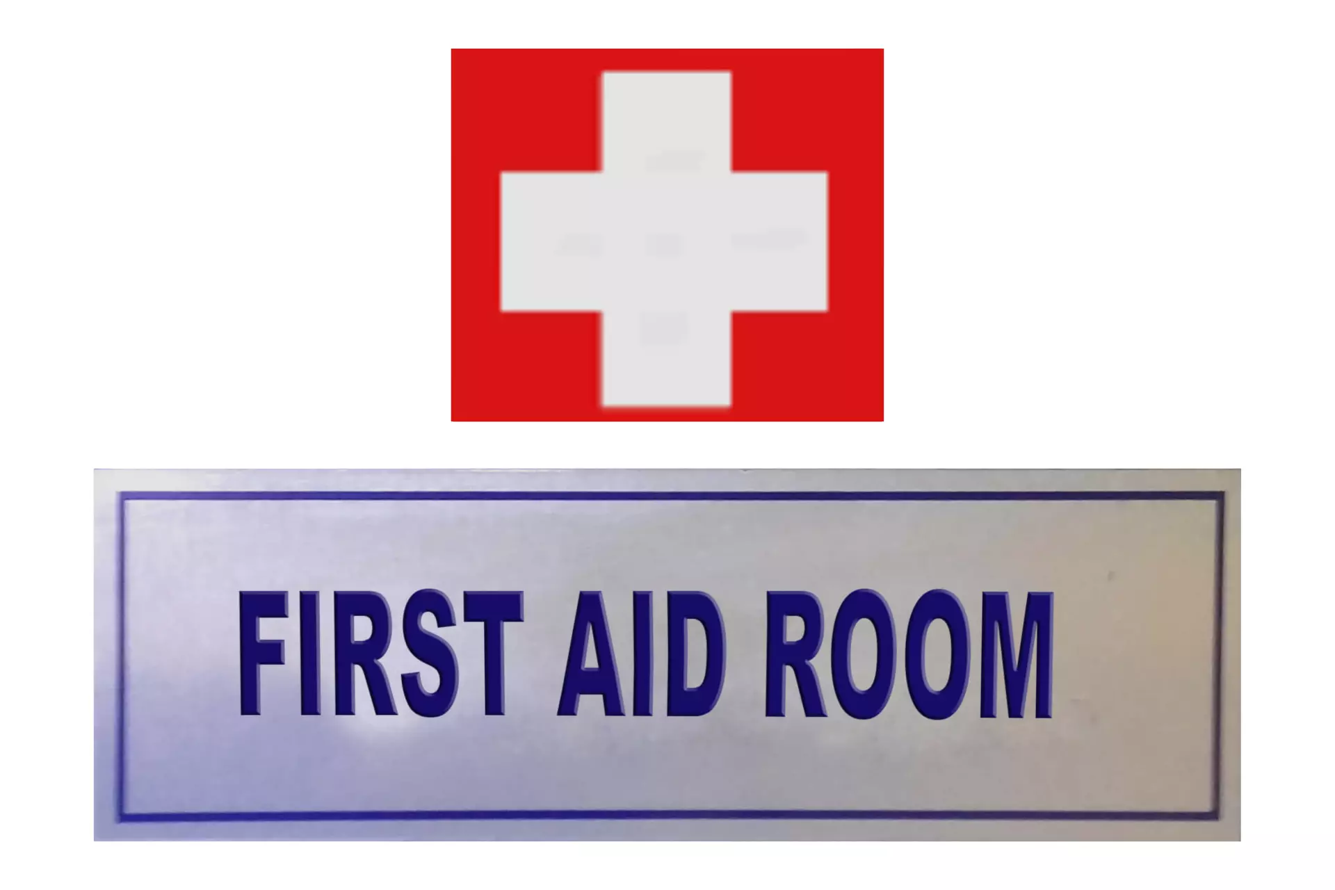 First Aid Signs Low-poly 3D model_0