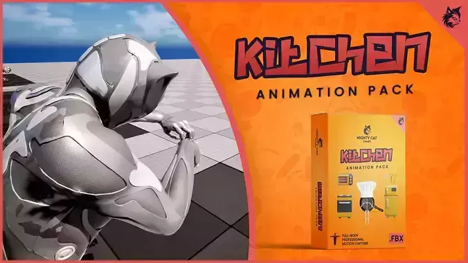 Kitchen Animation Pack 3D model