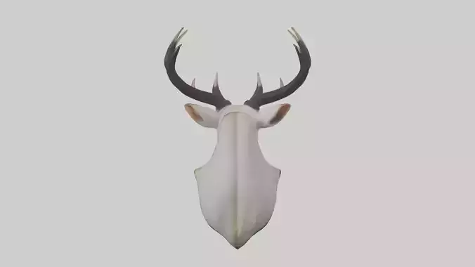 Faux animal head mount model
