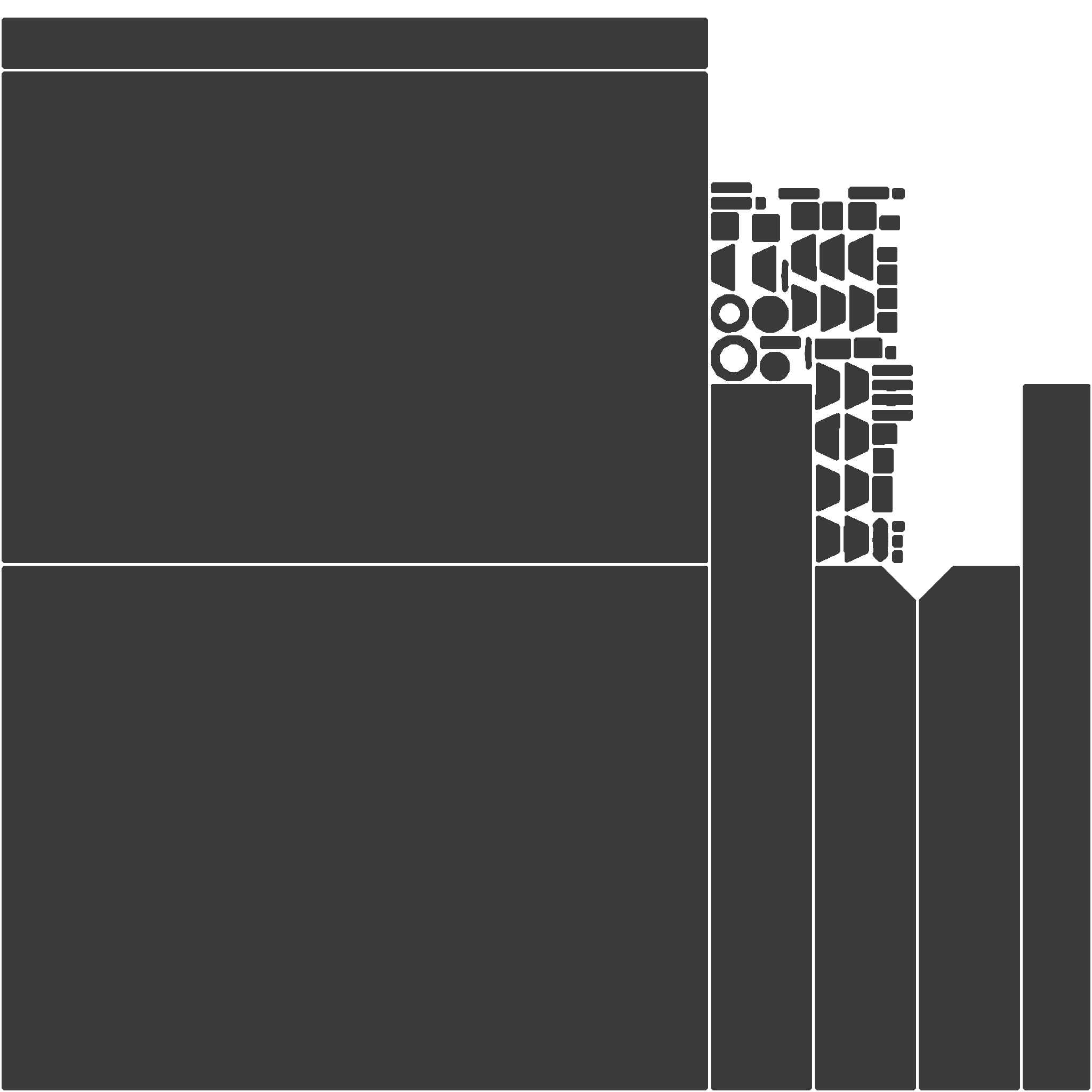 TV Table Low-poly 3D model_12
