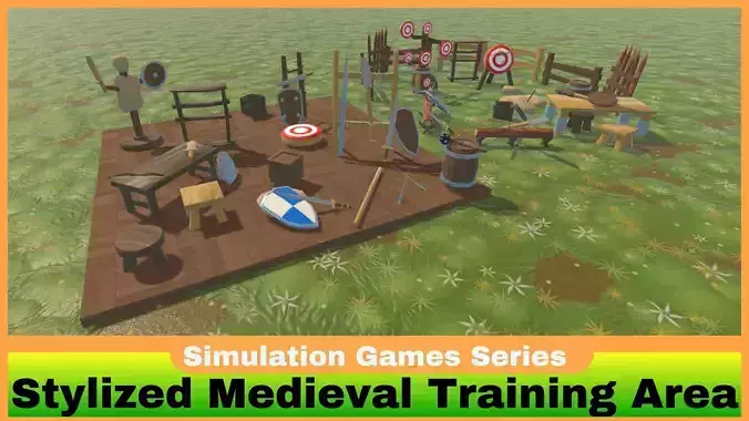 Stylized Medieval Training Area