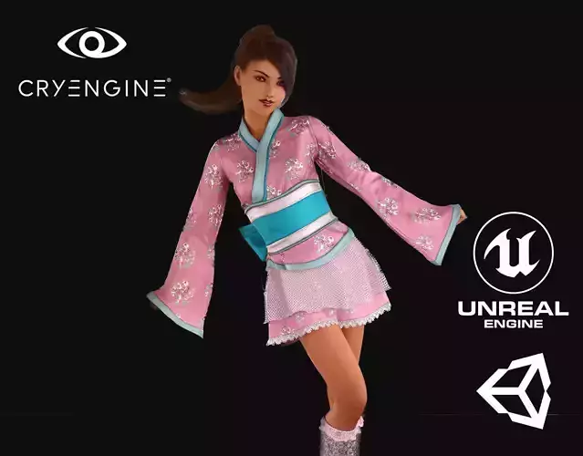 Japanese Teen - Game Ready