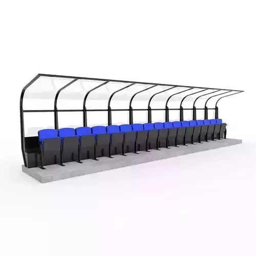 Soccer Bench 04 3D model
