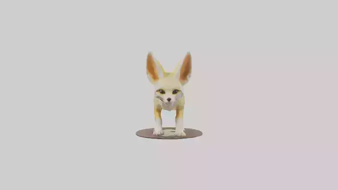 Fennec Fox digging model