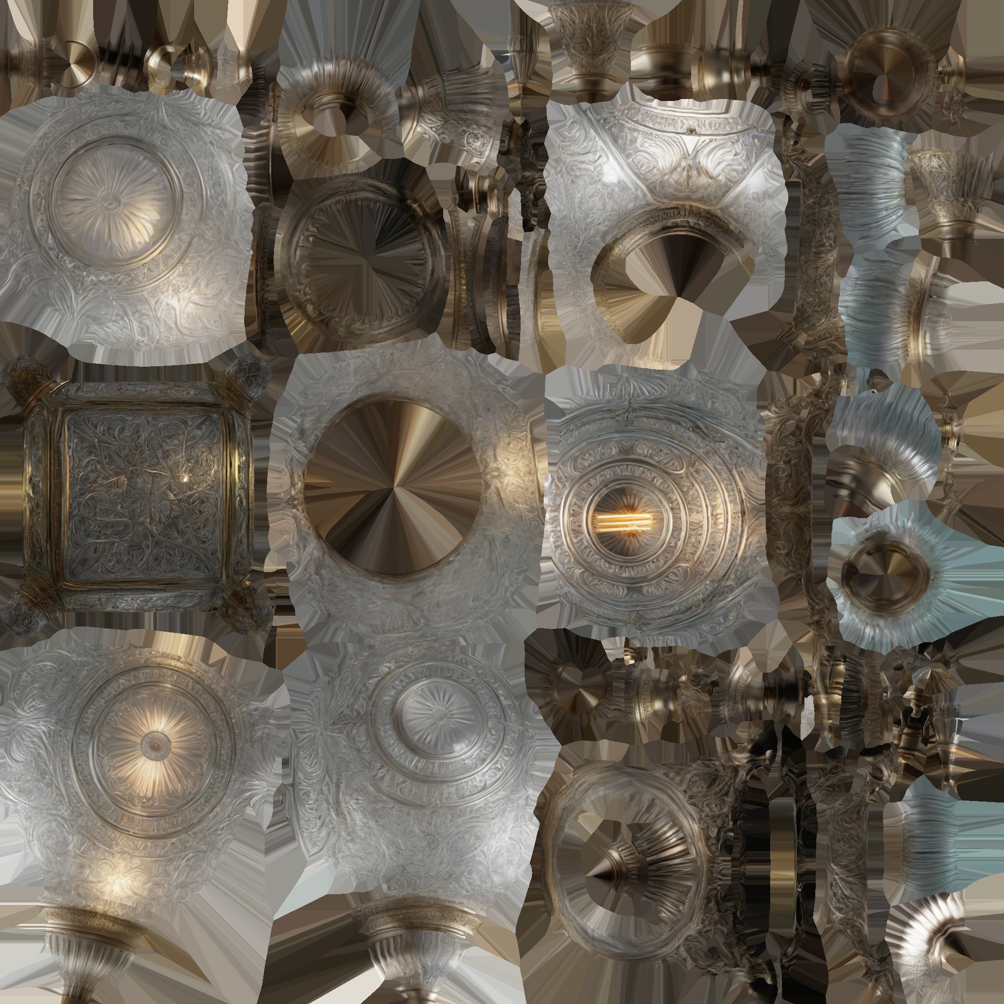 Ornate Decoration 3D Model Low-poly 3D model_16