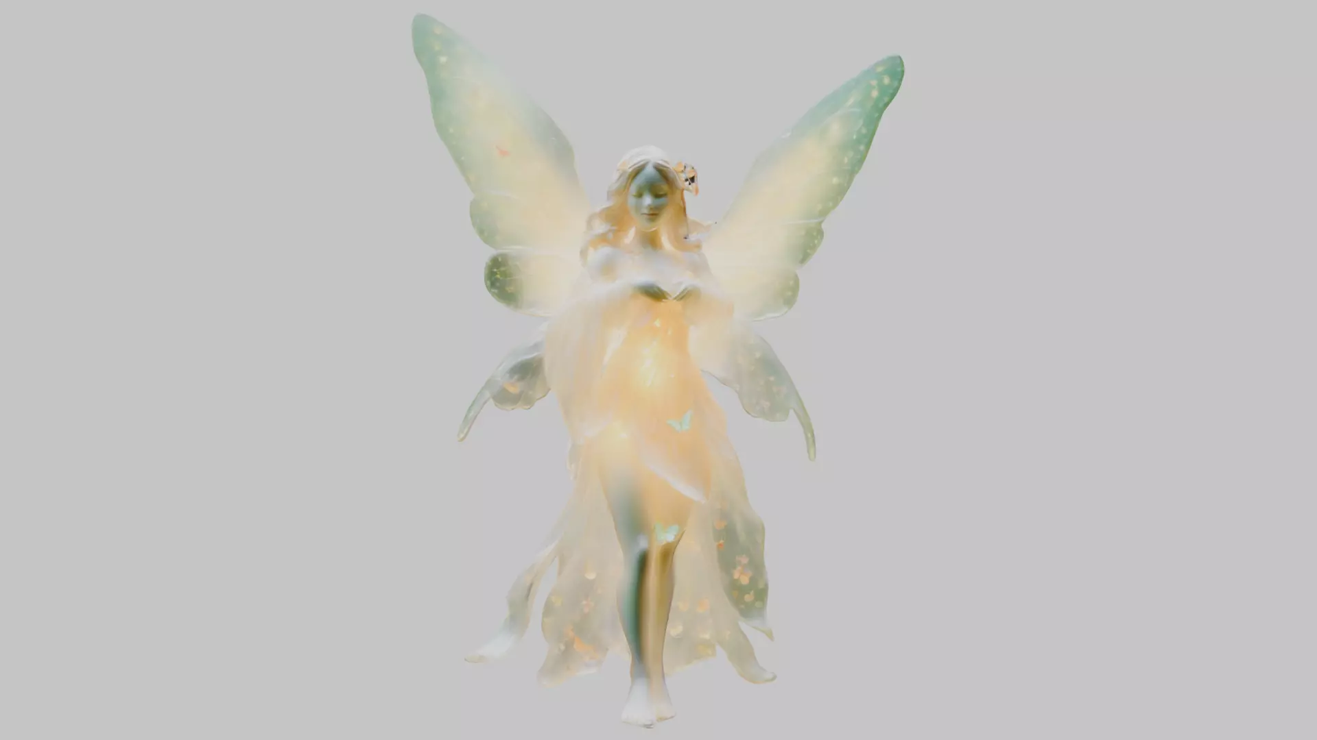 Fantasy Fairy Fir Tree 3D Model Low-poly 3D model