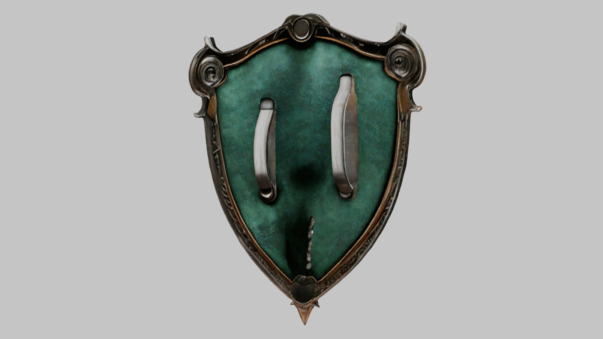 Emerald Serpent Shield Emblem 3D Model Low-poly 3D model_14