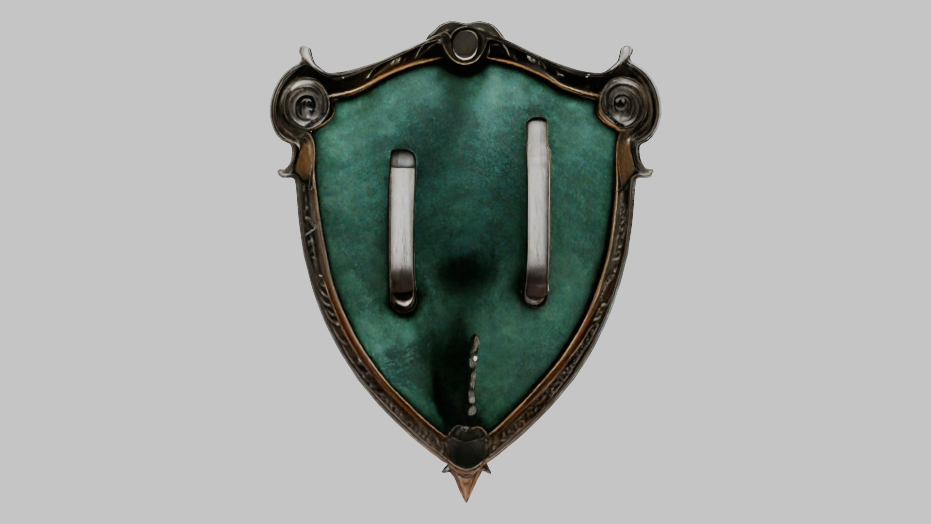 Emerald Serpent Shield Emblem 3D Model Low-poly 3D model_15