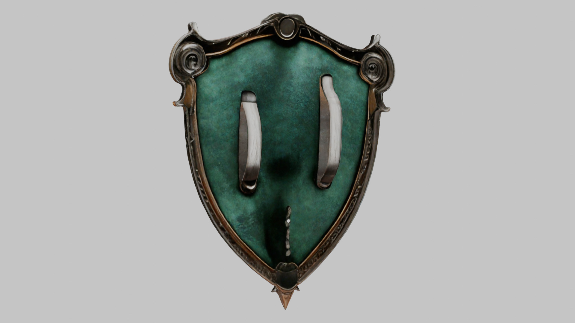 Emerald Serpent Shield Emblem 3D Model Low-poly 3D model_1