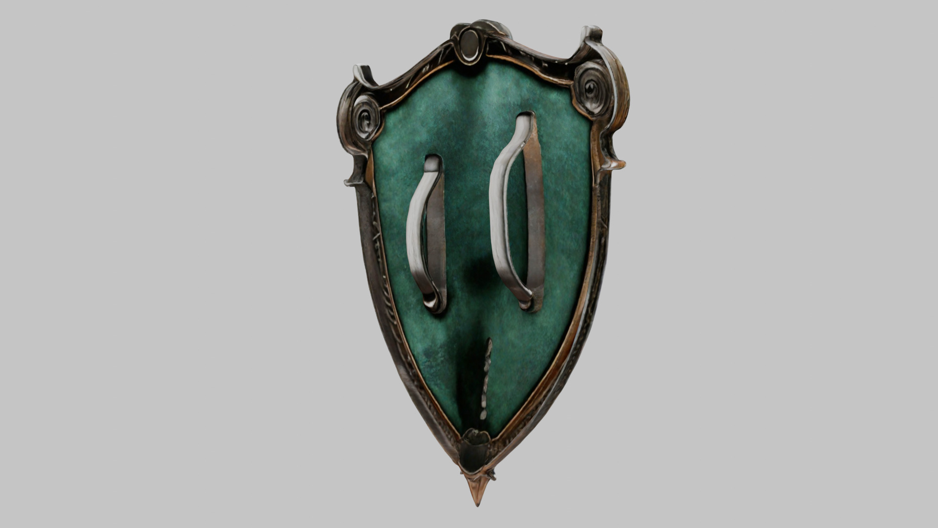 Emerald Serpent Shield Emblem 3D Model Low-poly 3D model_13