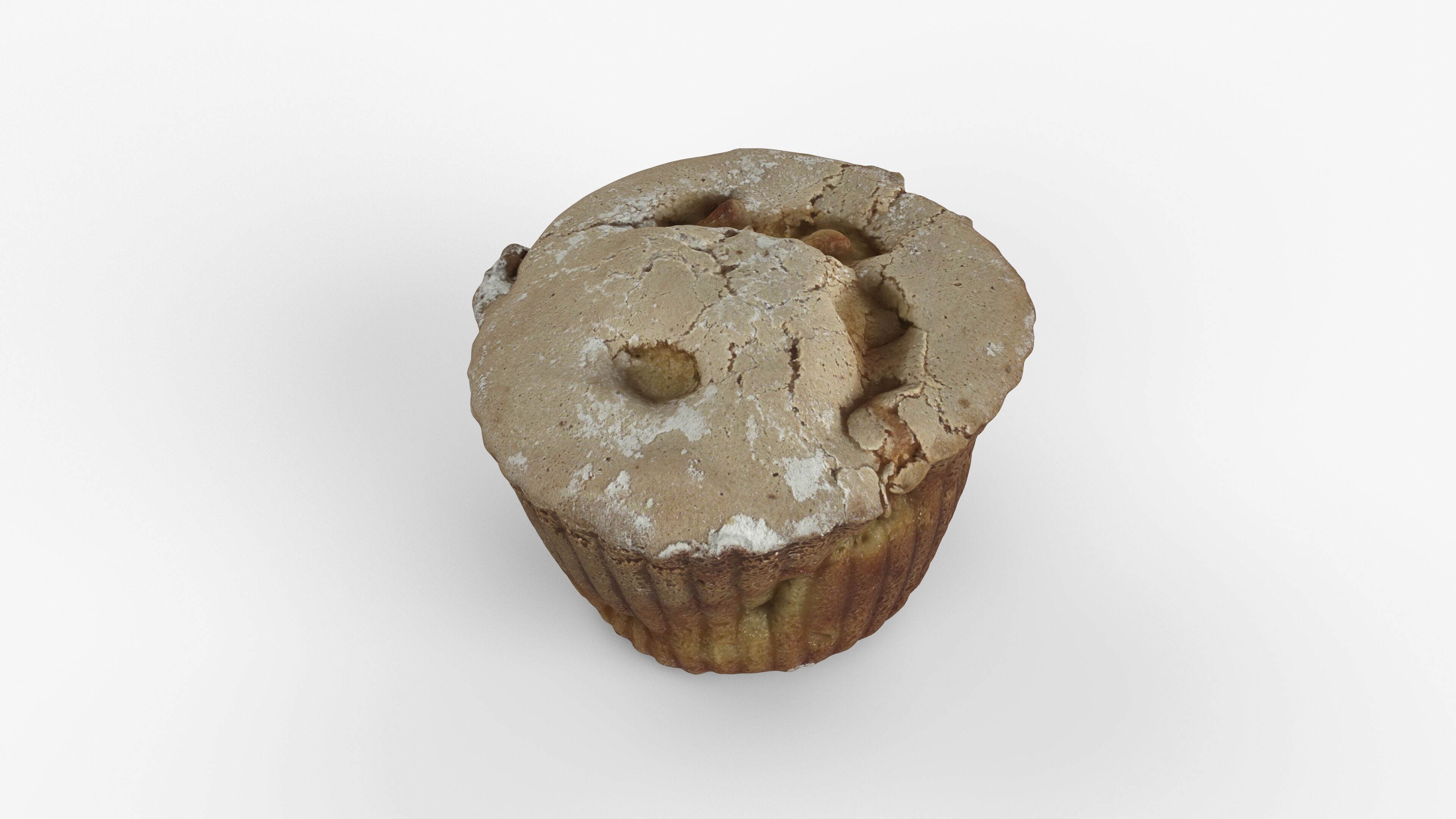 Photorealistic 3D scan of cupcakes muffin Low-poly 3D model_13