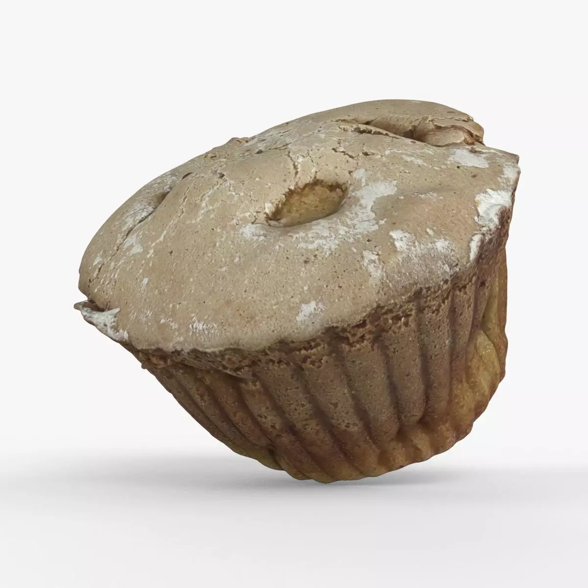 Photorealistic 3D scan of cupcakes muffin Low-poly 3D model_0