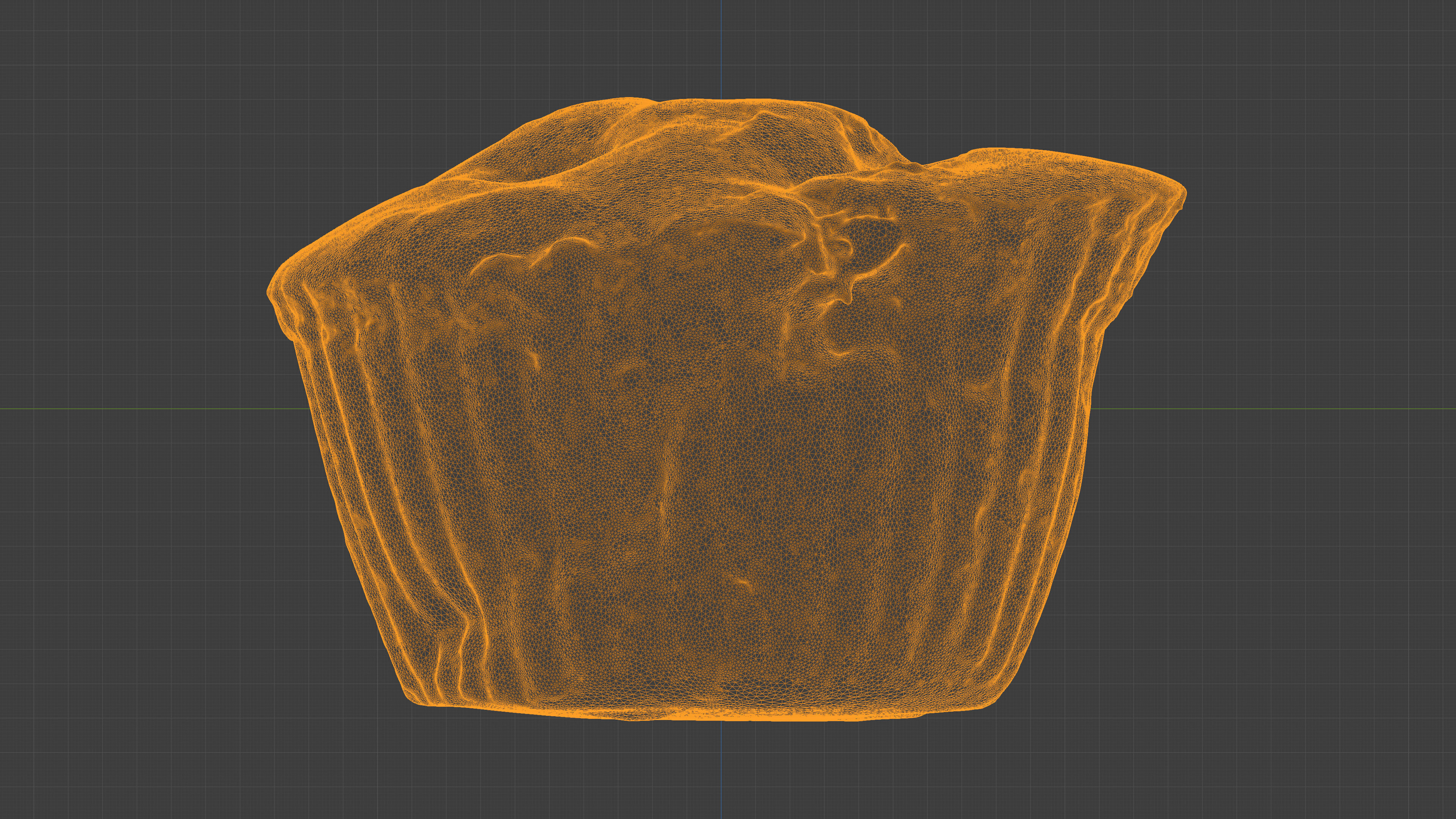Photorealistic 3D scan of cupcakes muffin Low-poly 3D model_24