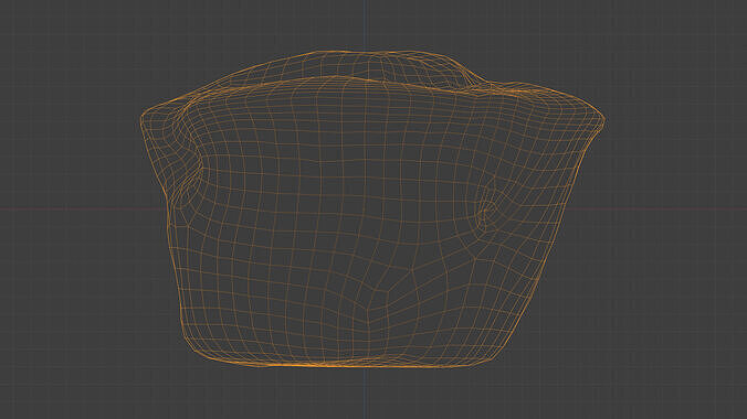 Photorealistic 3D scan of cupcakes muffin Low-poly 3D model 4