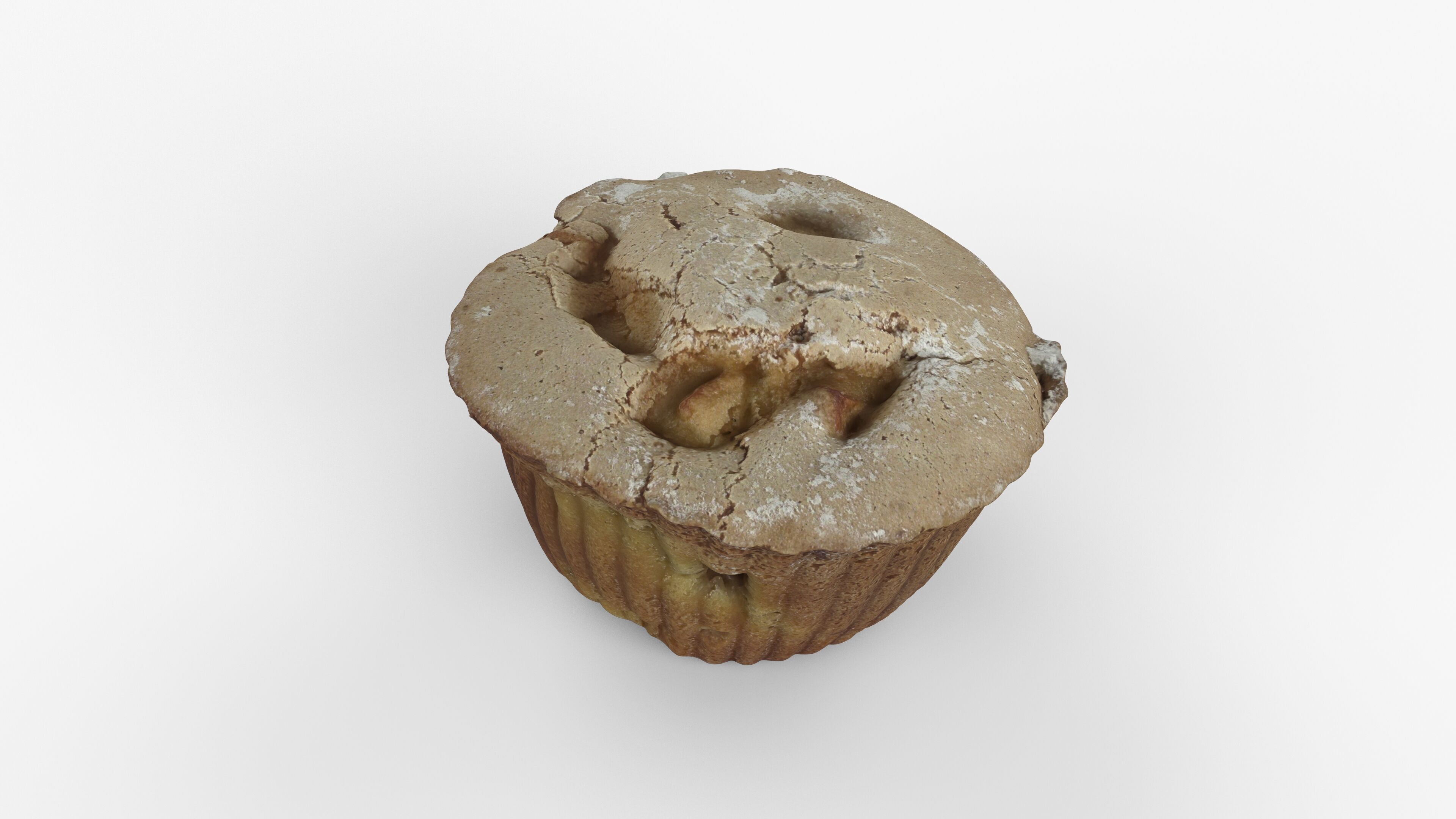 Photorealistic 3D scan of cupcakes muffin Low-poly 3D model_10