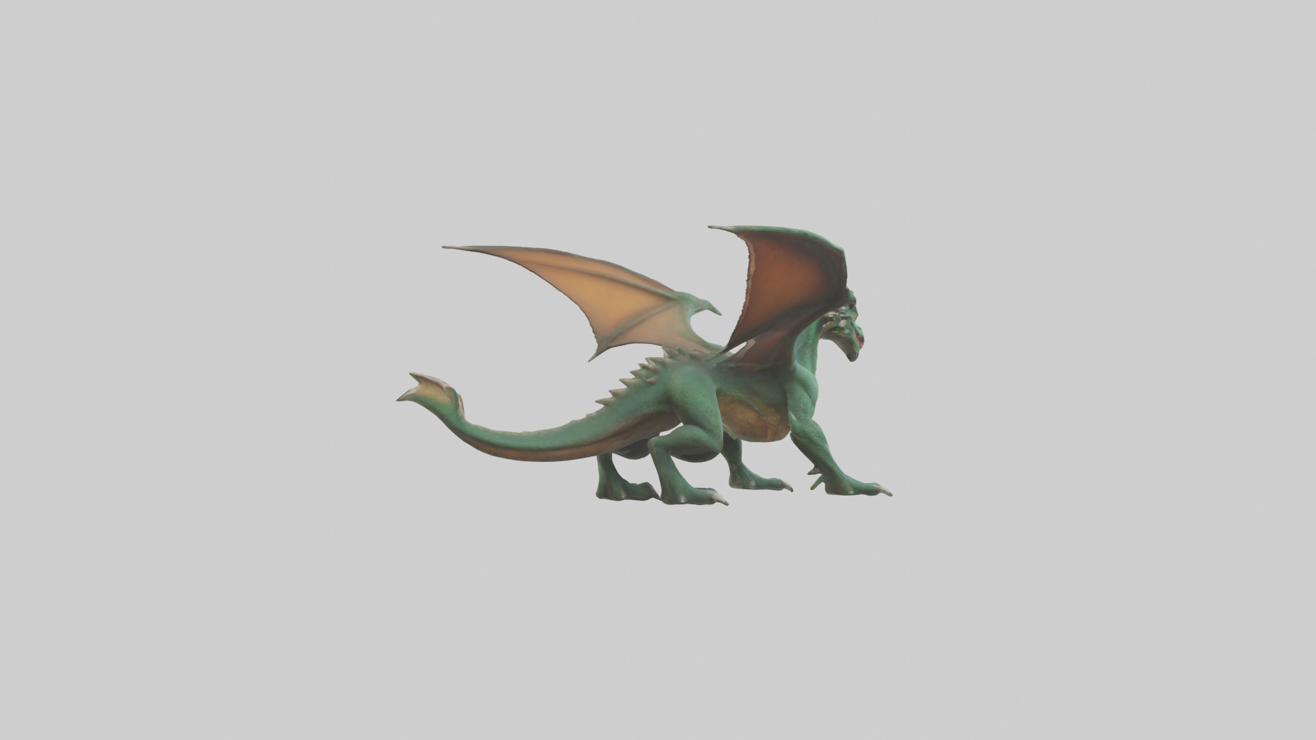 Feral Dragon model 3D model_2