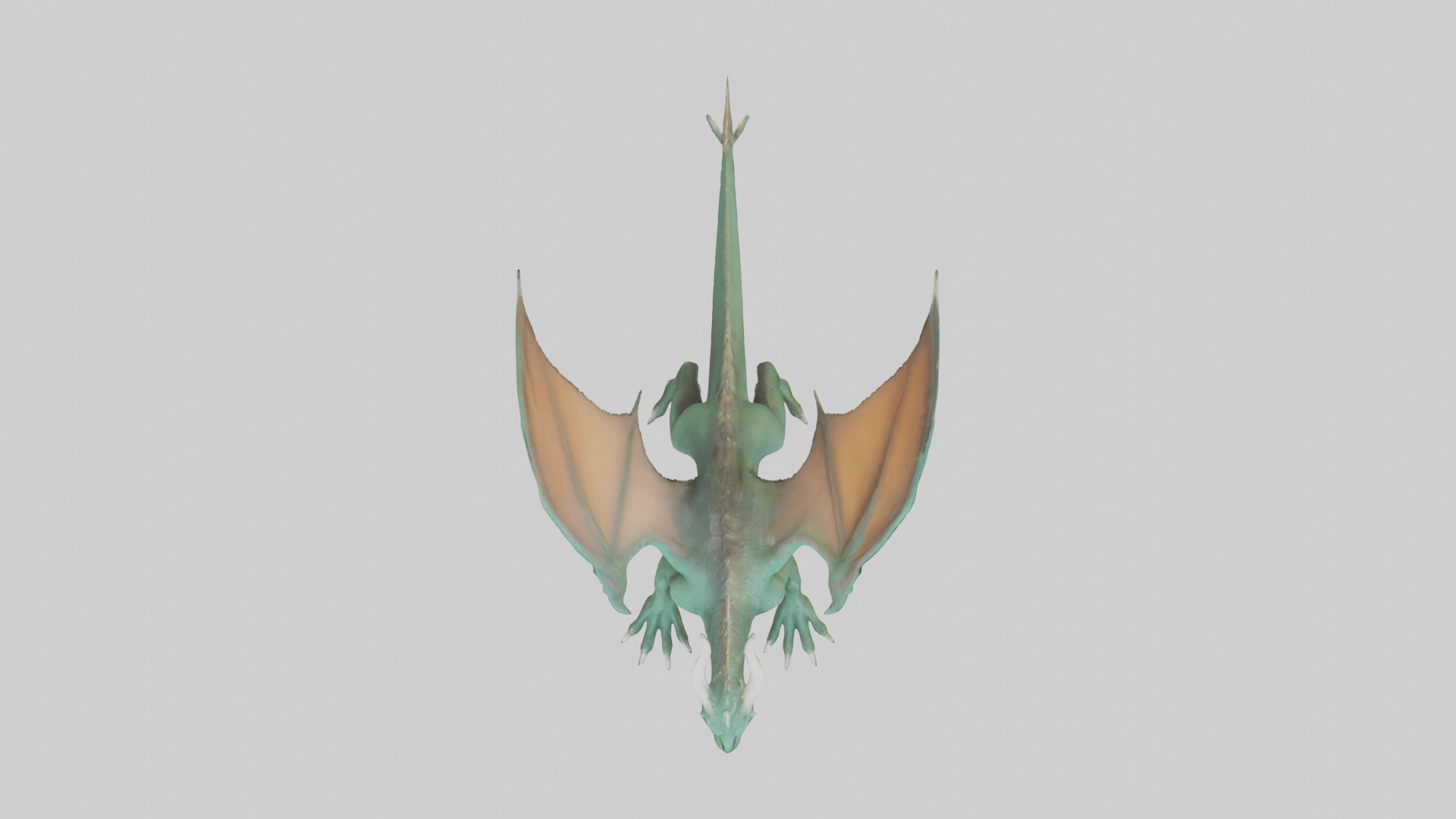 Feral Dragon model 3D model_14