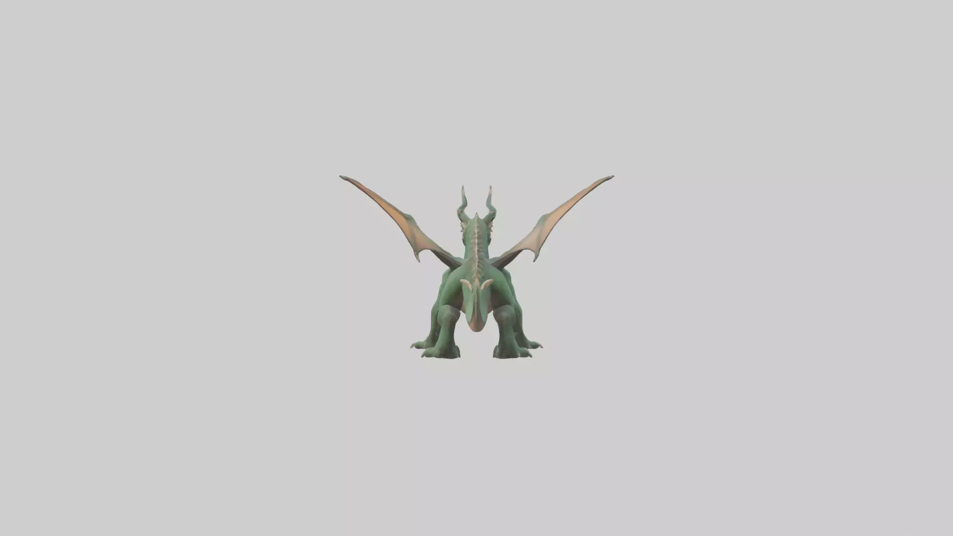 Feral Dragon model 3D model_0