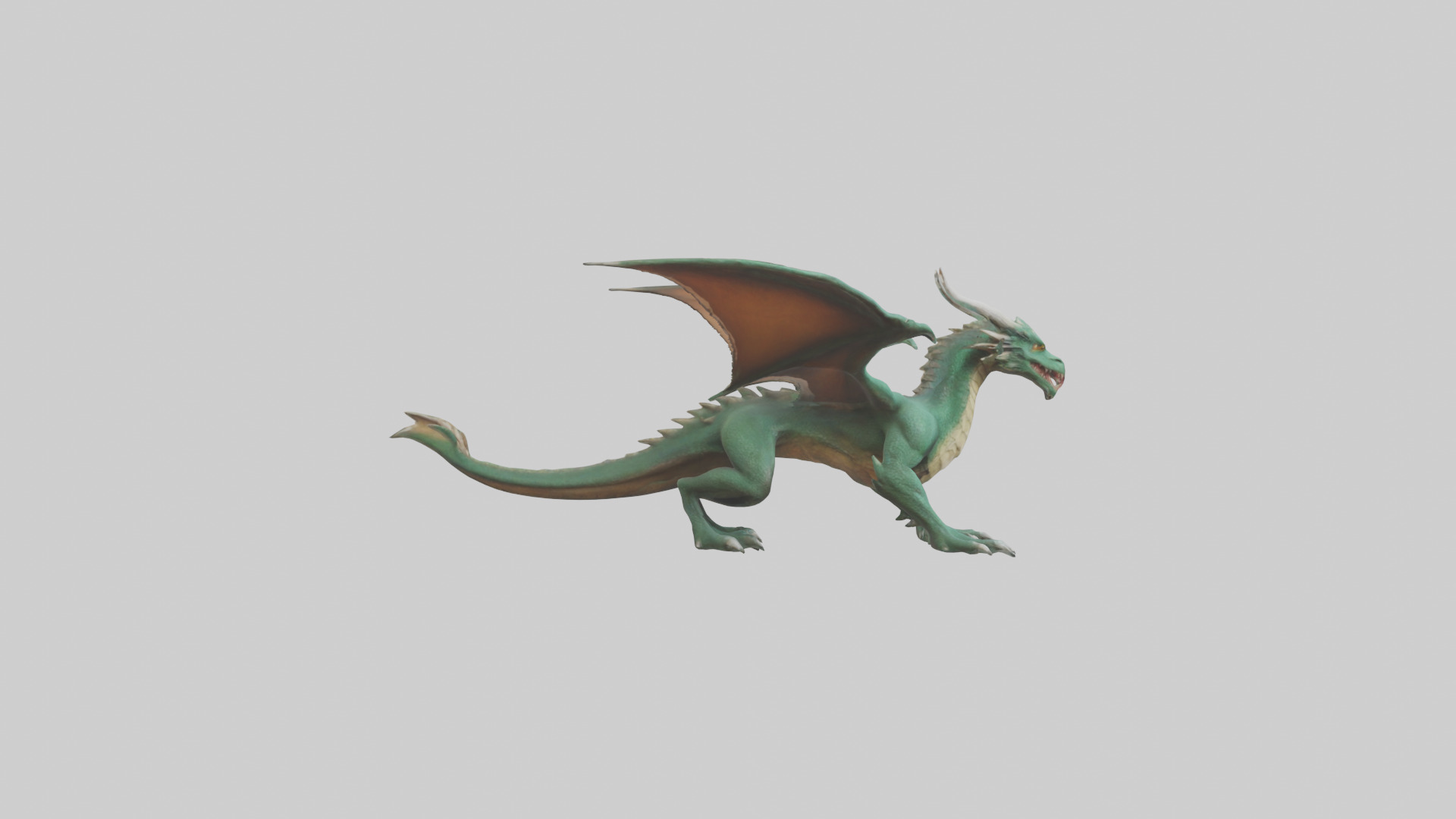 Feral Dragon model 3D model_13