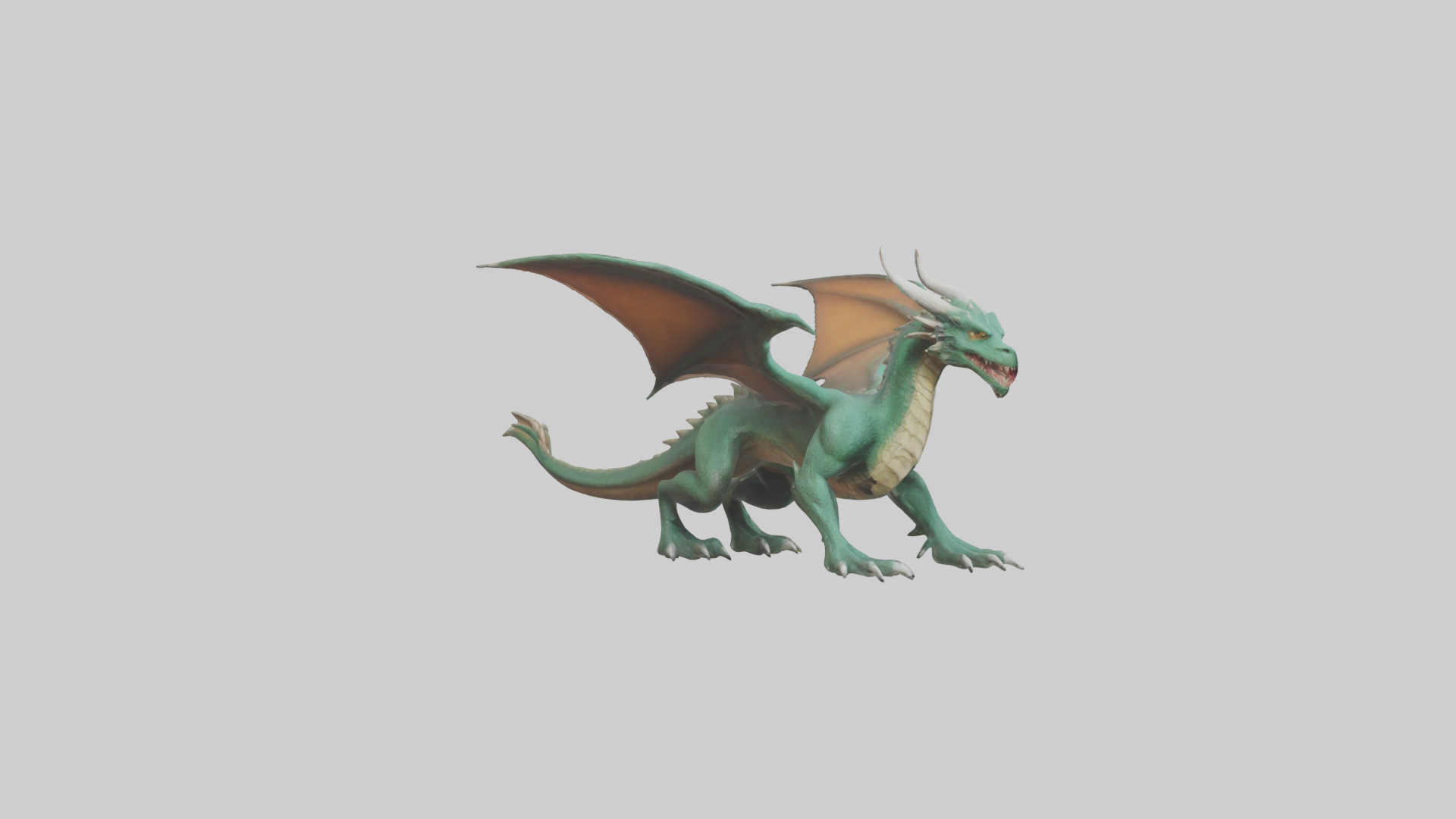 Feral Dragon model 3D model_11