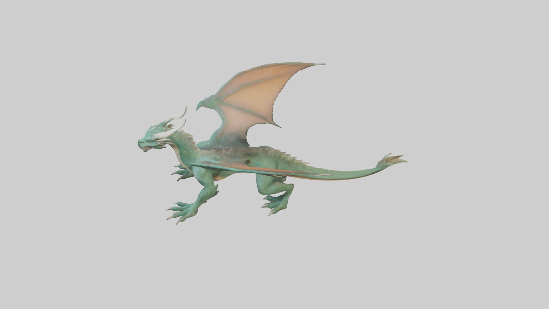 Feral Dragon model 3D model_17